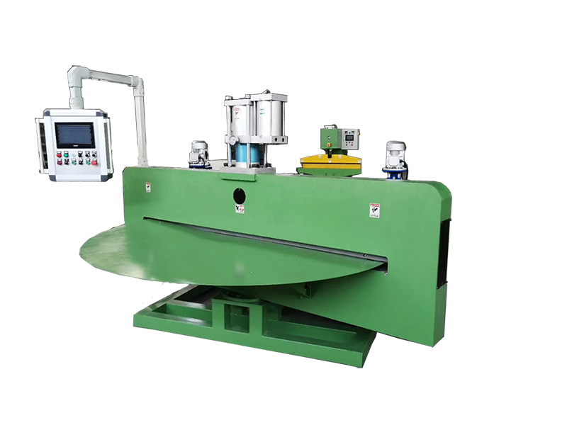Abrasive roll slitting machine